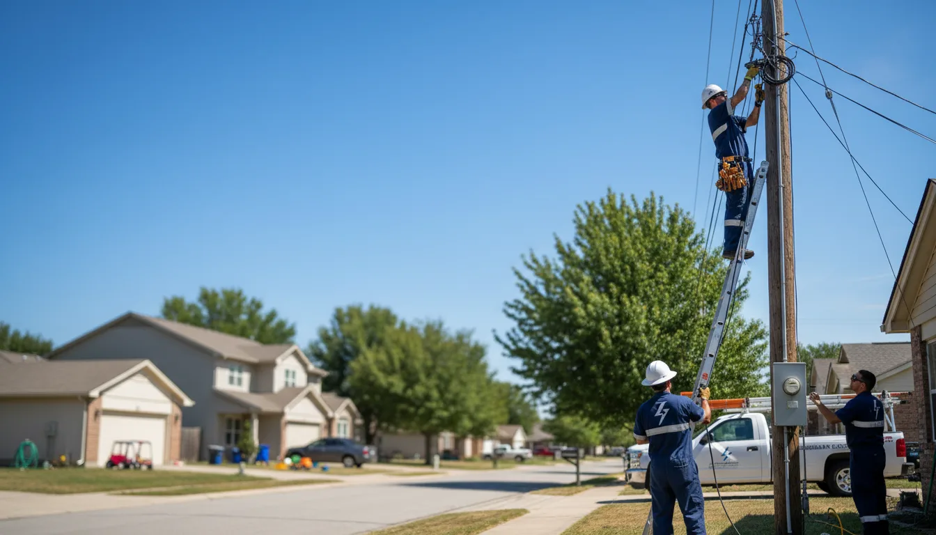 Residential electrician providing installation services in Mount Clare, WV